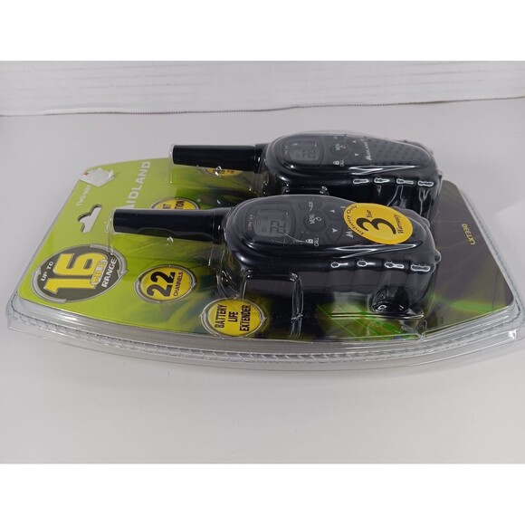 Midland LXT330 Two Way Radios Walkie Talkies 22 Channels Up To 16 Mile Black New - Picture 4 of 9